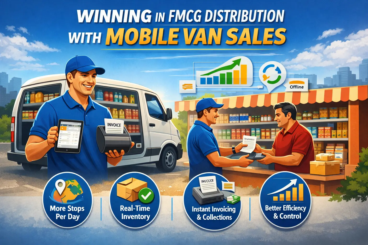 How Mobile Van Sales Helps FMCG Distributors Beat the Competition (Faster Drops, Better Data, More Sales)